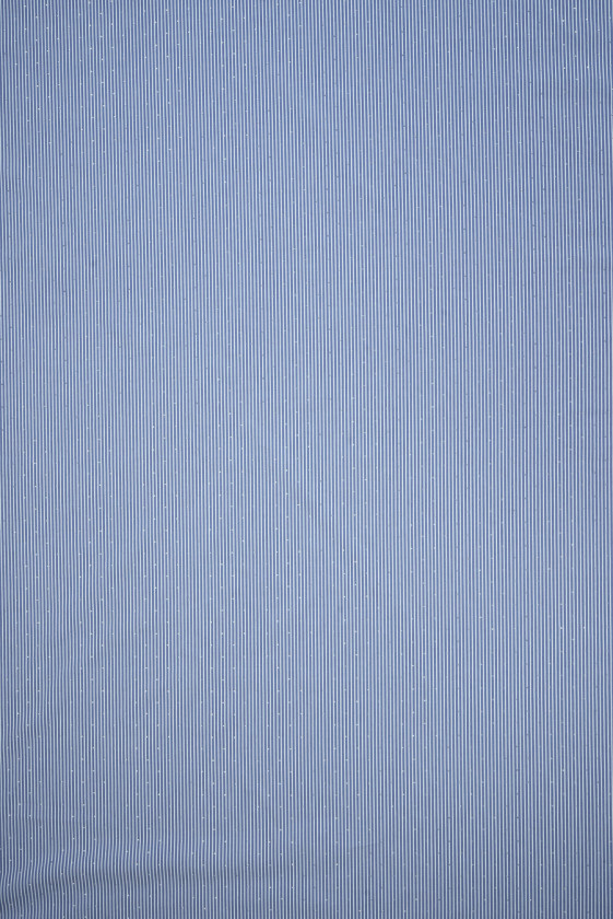 Bawełna koszulowa w paski i cyrkonie niebieska