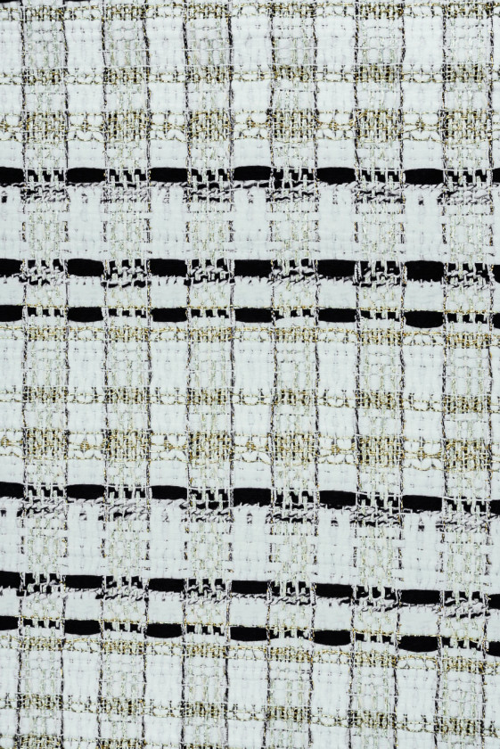 Chanel-stof roomkleurig