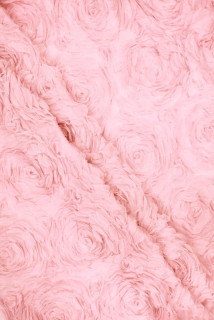 Tul con flores 3D rosa claro