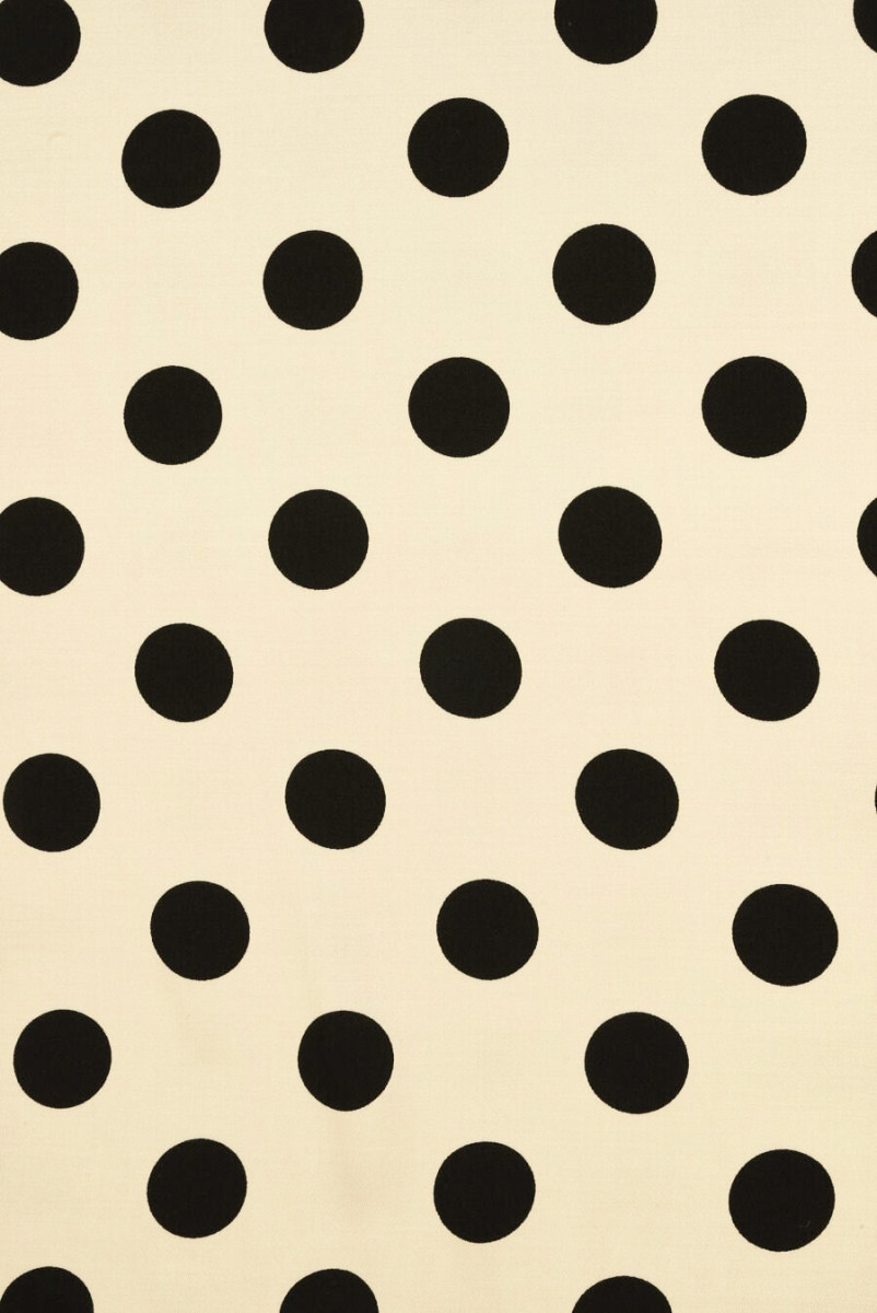 Viscosa beige con lunares negros