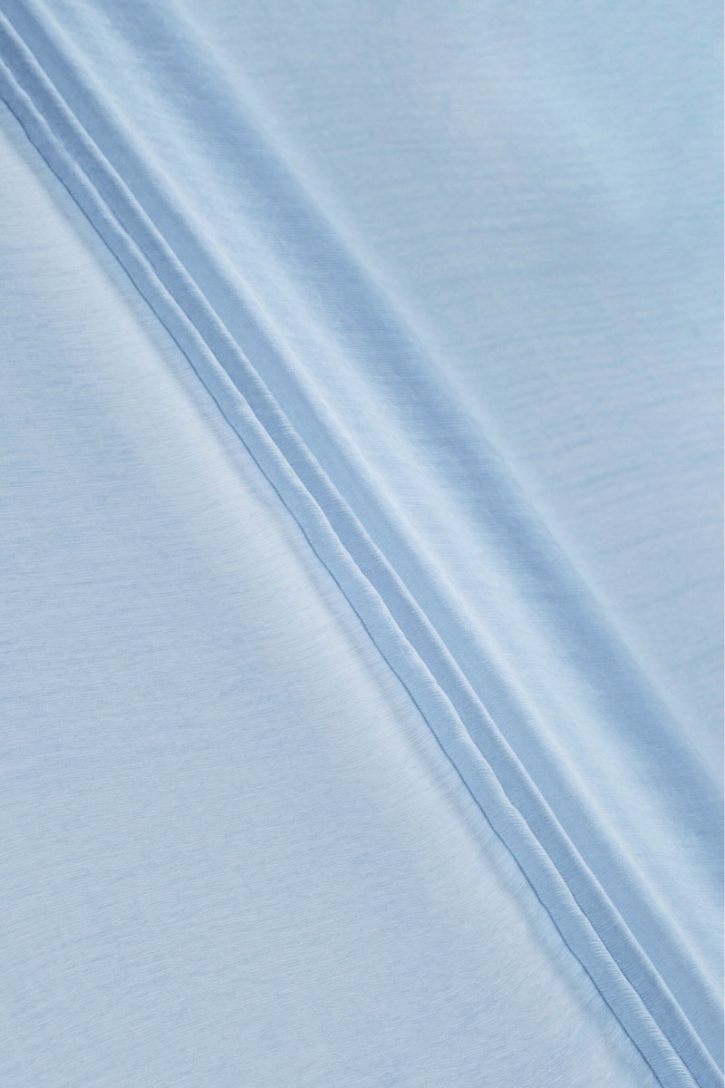 Szyfon jedwabny kresz błękitny KUPON 150cm