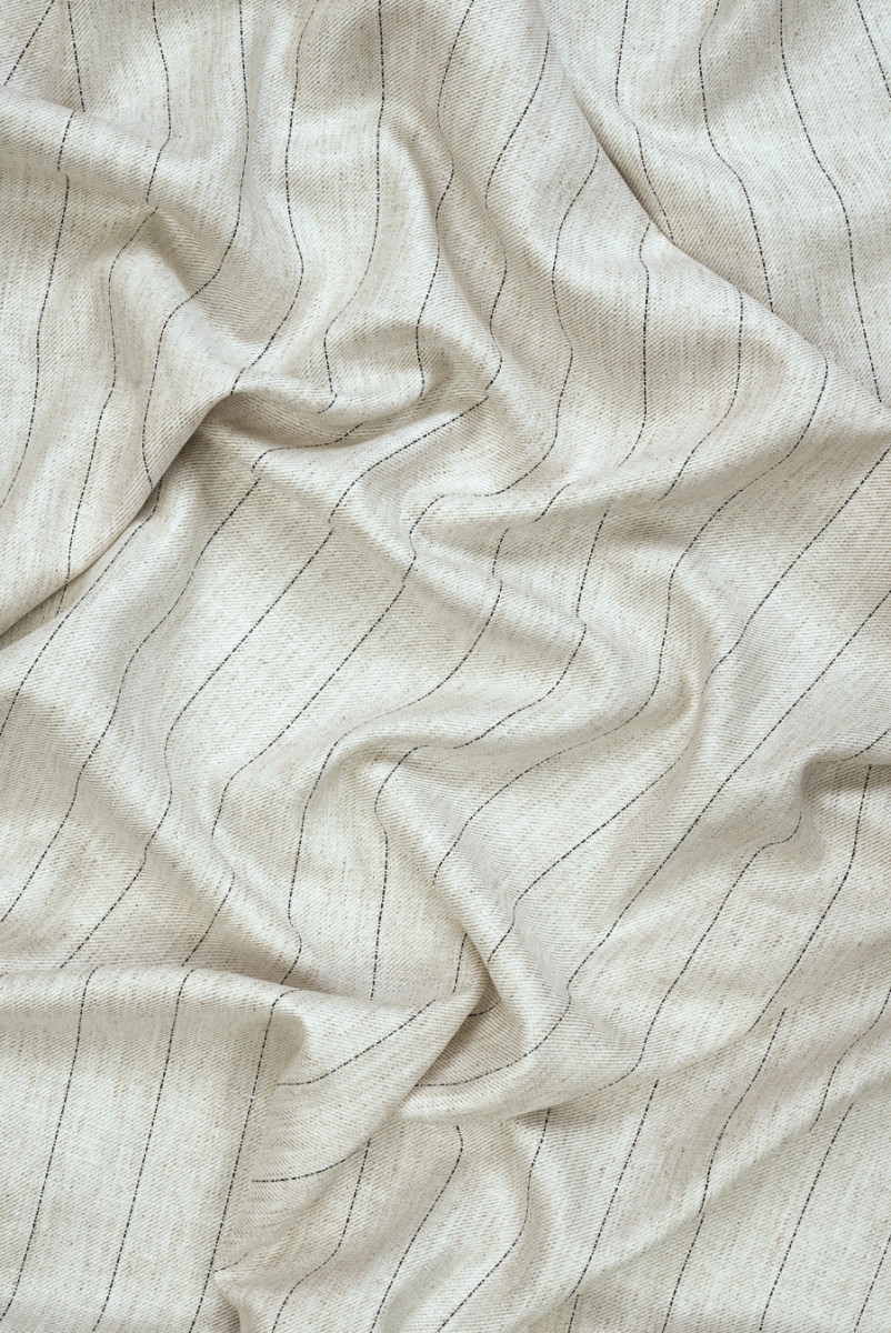 Wiskoza z lnem beÅ¼owa w paski