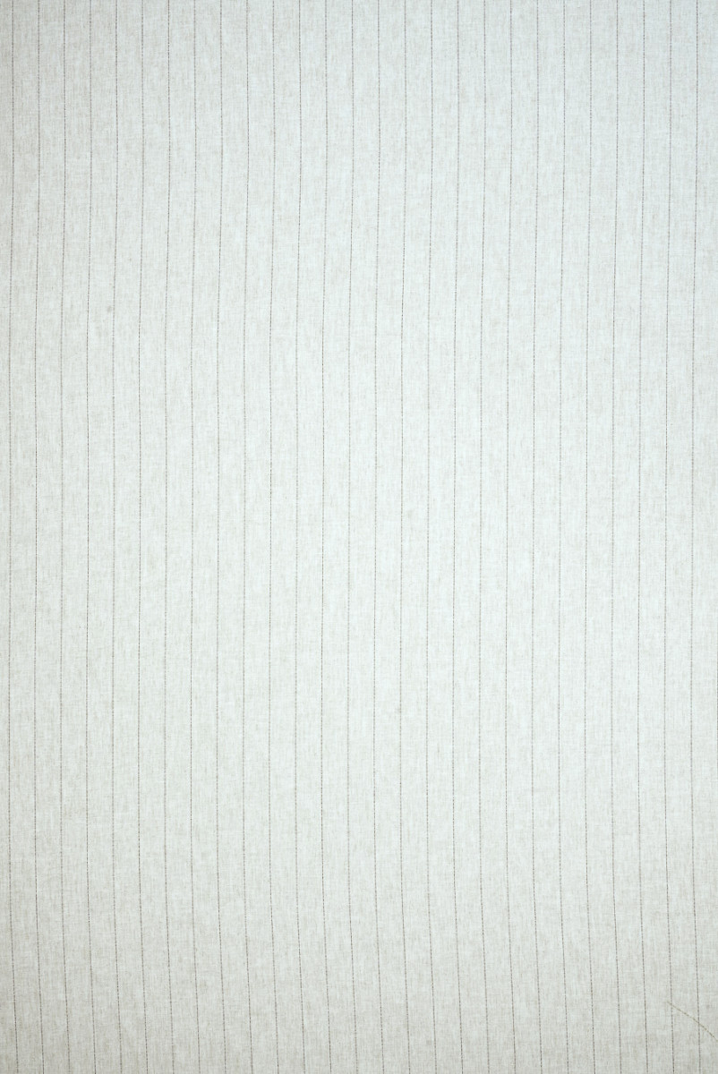 Wiskoza z lnem beżowa w paski