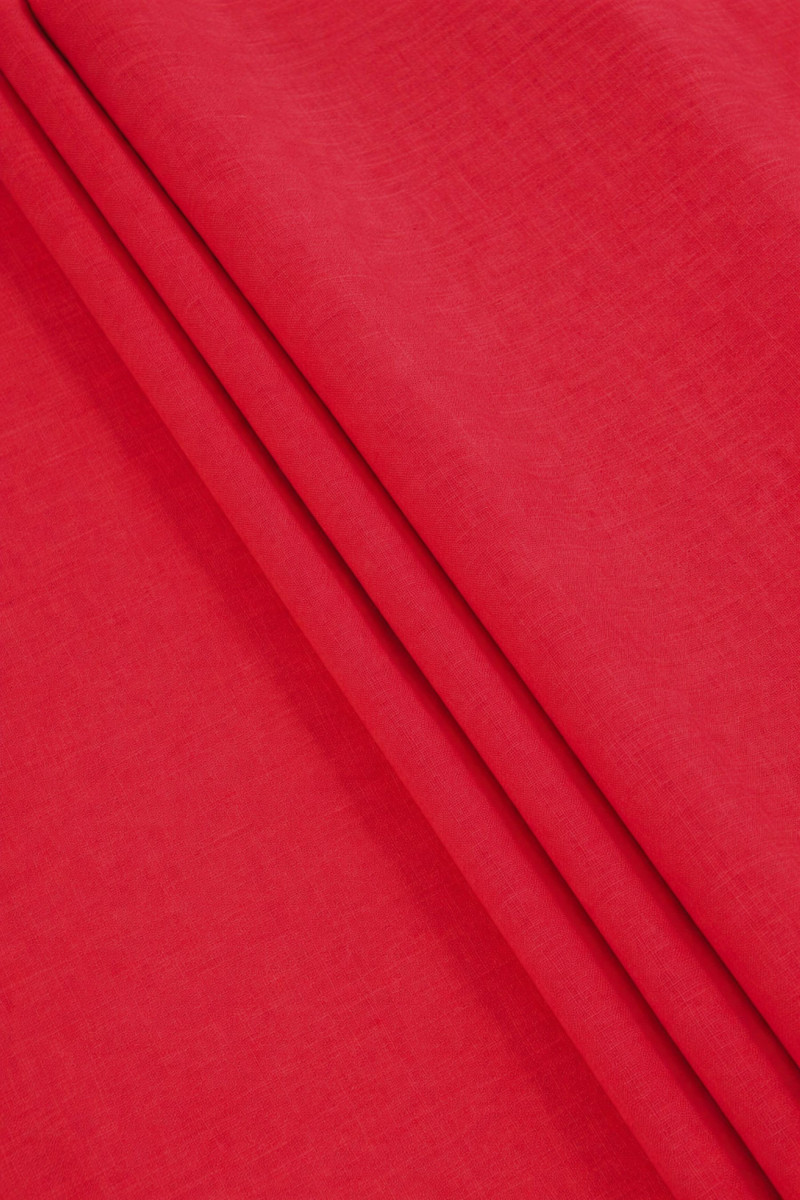 Len naturalny MARIA - czerwony truskawkowy