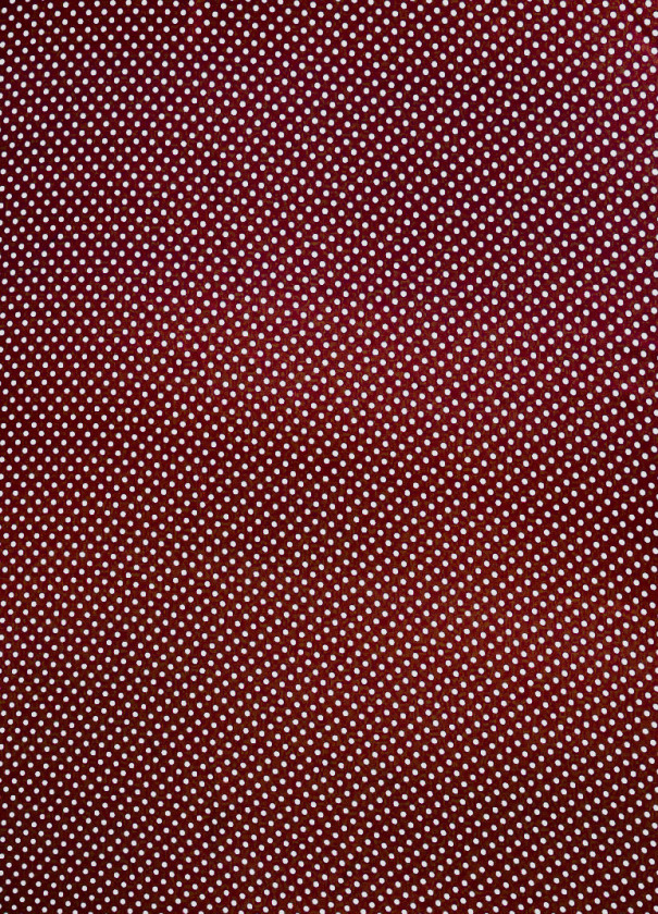 Satyna wiskozowa w kropki bordowa
