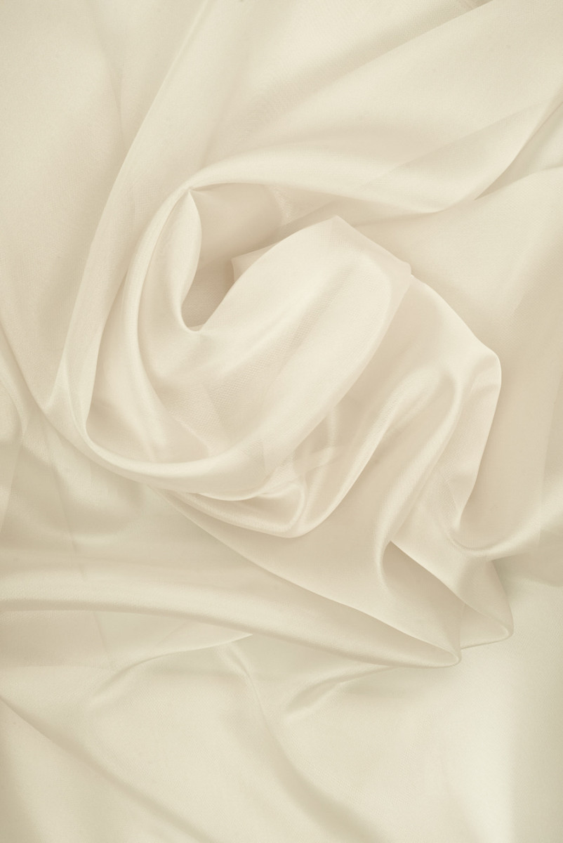Organza di poliestere color champagne