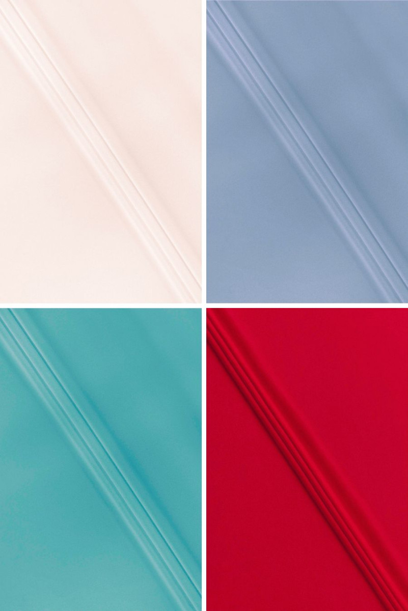 Stable en georgette de soie fine - différentes couleurs