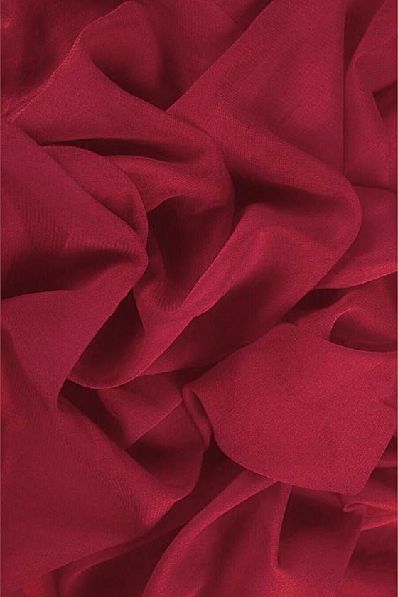 Dunne zijden georgette stal - diverse kleuren