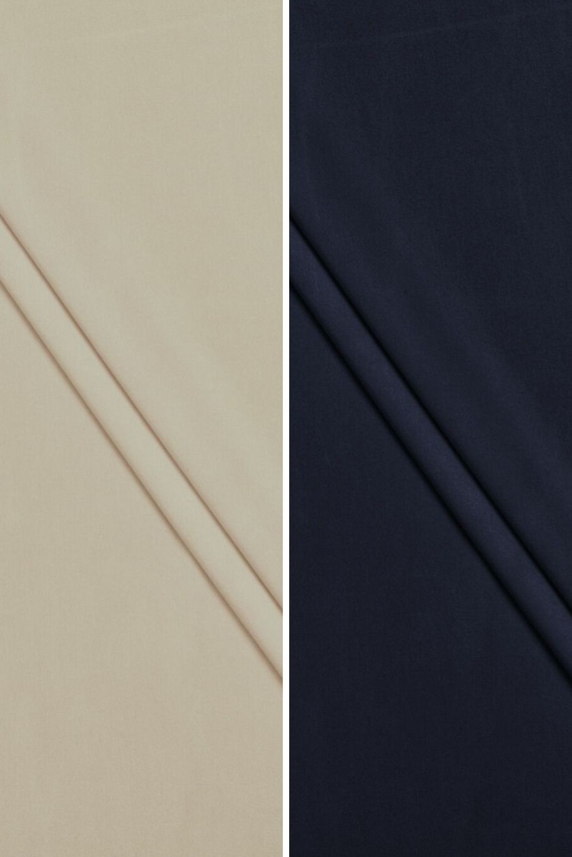 Viscose knitted fabric two colors