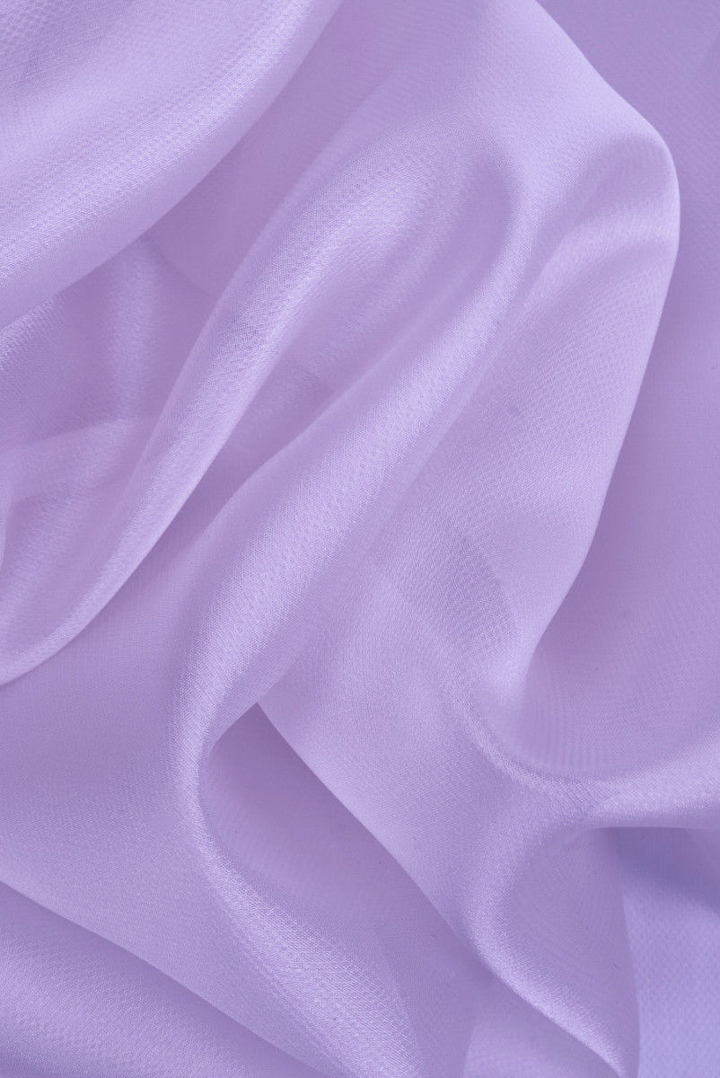 Organza polyeste lavendelkleurig