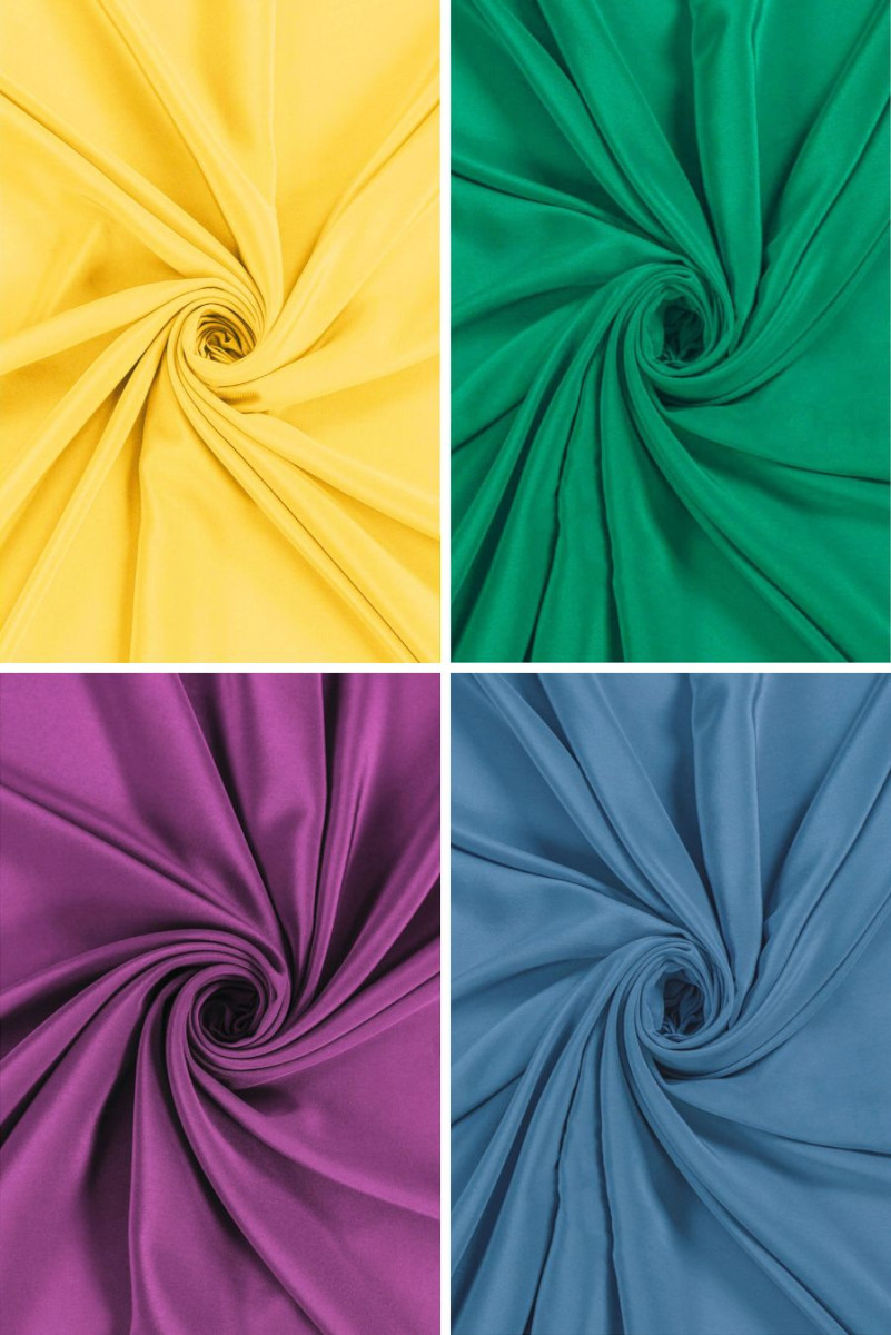 Stable silk crepe – various colors