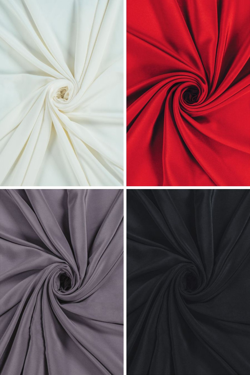 Crêpe di seta elastica - vari colori