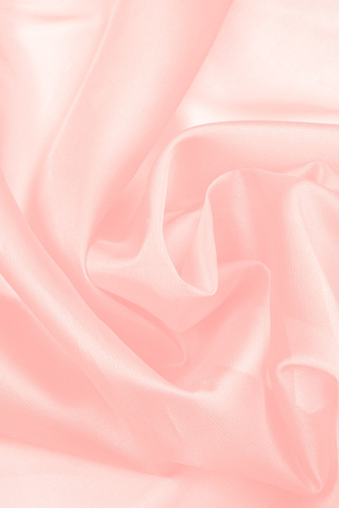 Polyesterová organza světle růžová