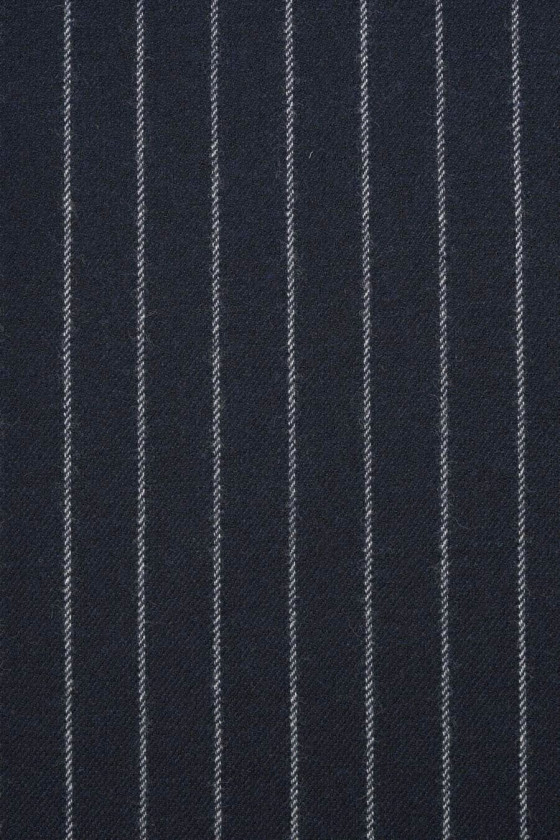 Striped wool fabric - two colors