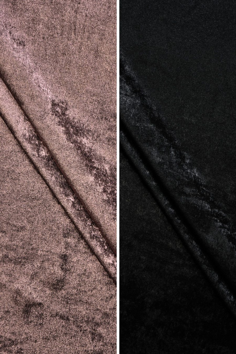 Glanzende polyester stof - twee kleuren