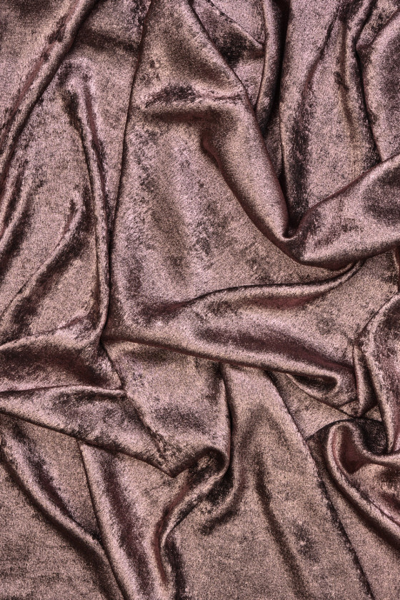 Tissu polyester brillant - deux couleurs