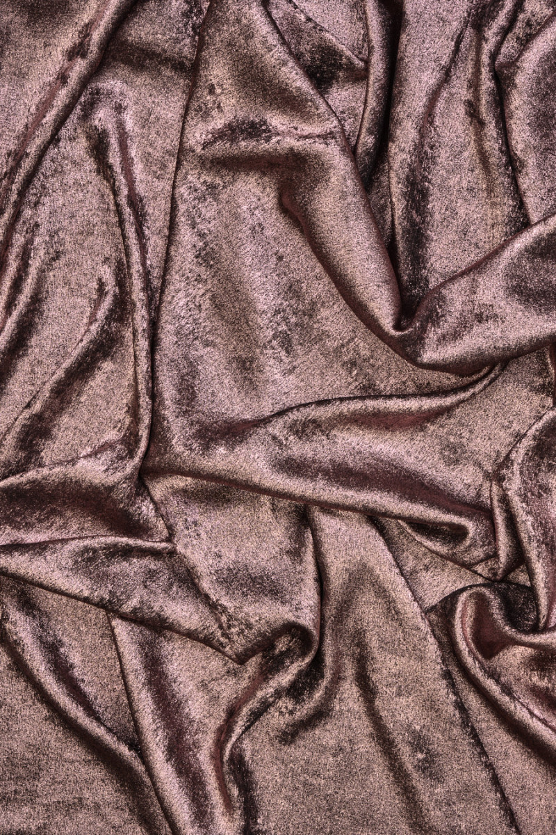 Tissu polyester brillant - deux couleurs