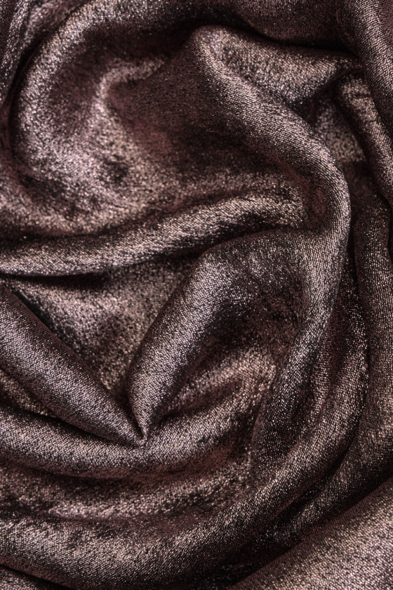 Tissu polyester brillant - deux couleurs