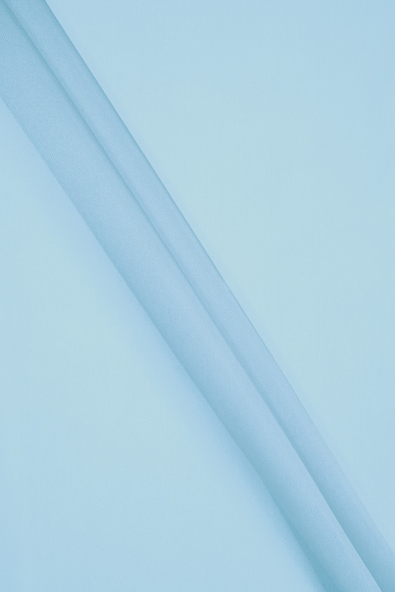 Organza poliestrowa błękitna