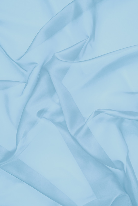 Organza poliestrowa błękitna