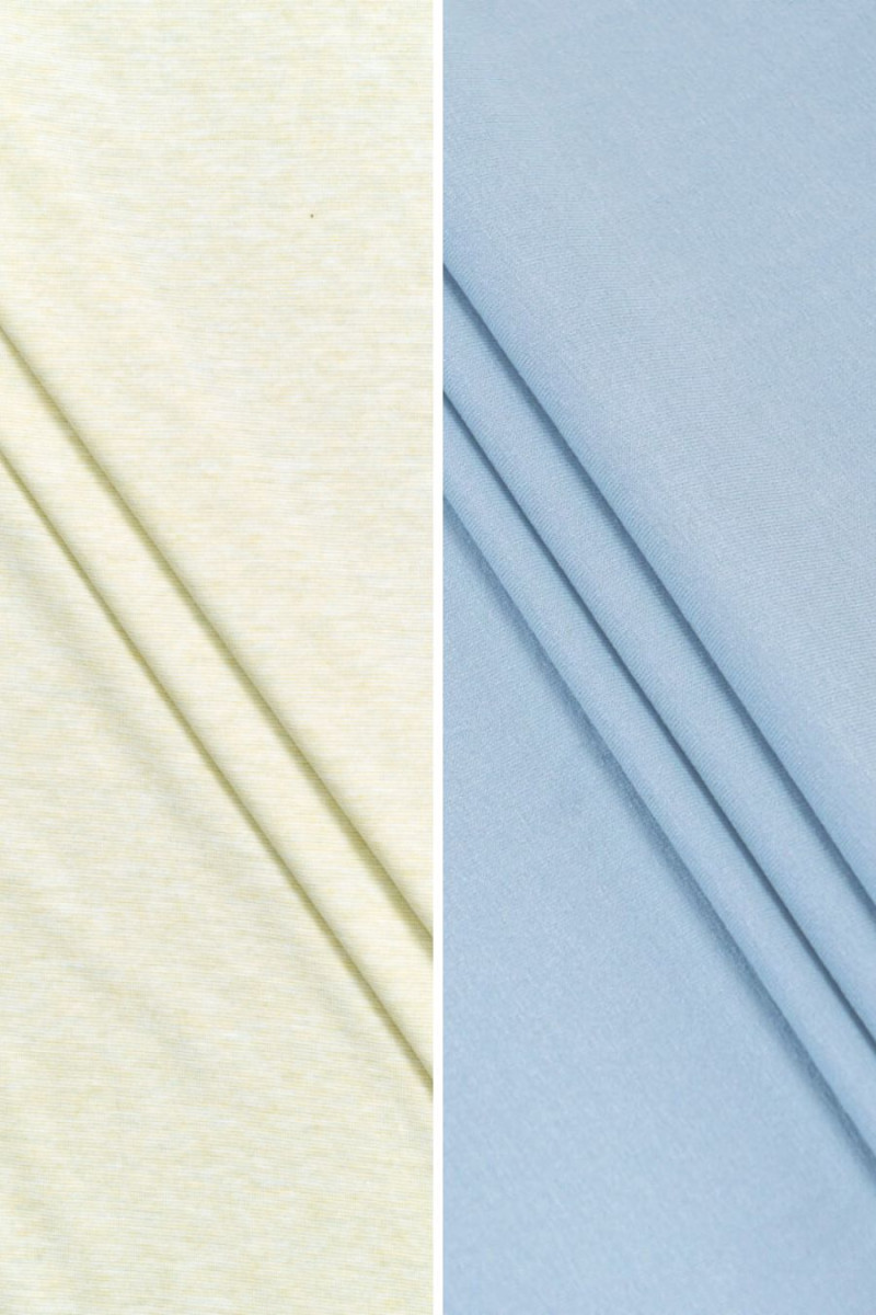 Tissu tricoté en viscose - deux couleurs
