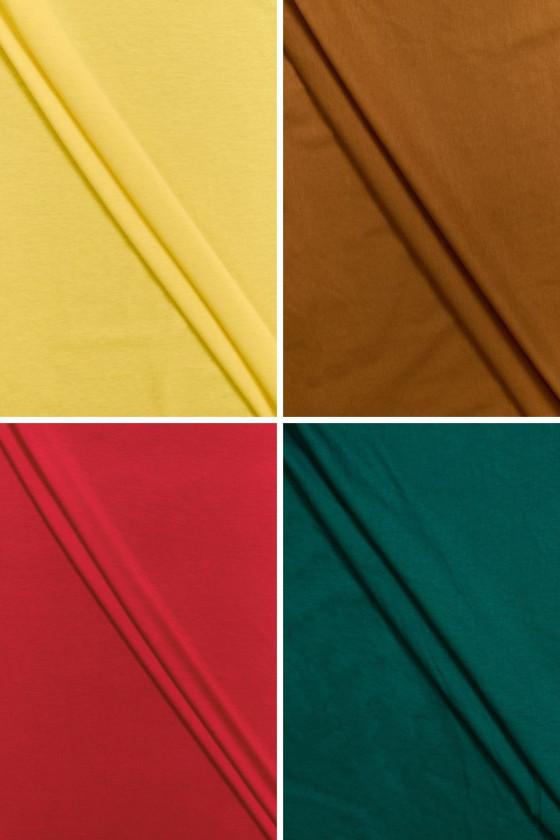 Tessuto a maglia di cotone - vari colori