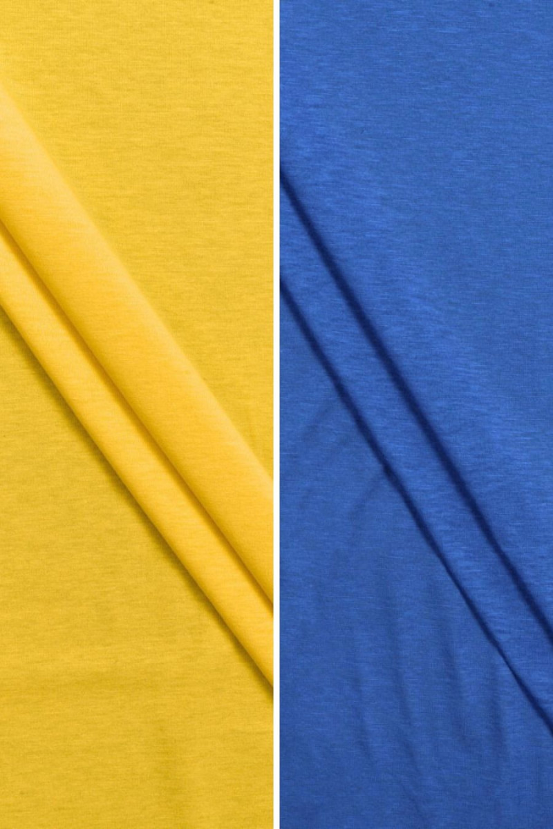 Tissu tricoté en coton fin - différentes couleurs