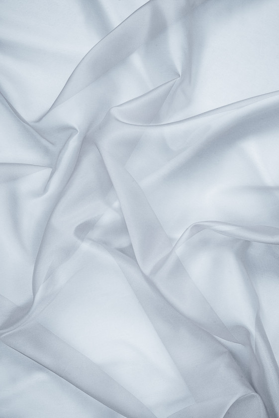 Organza poliestrowa szara