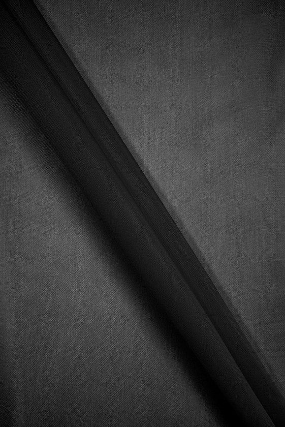 Organza poliestrowa czarna