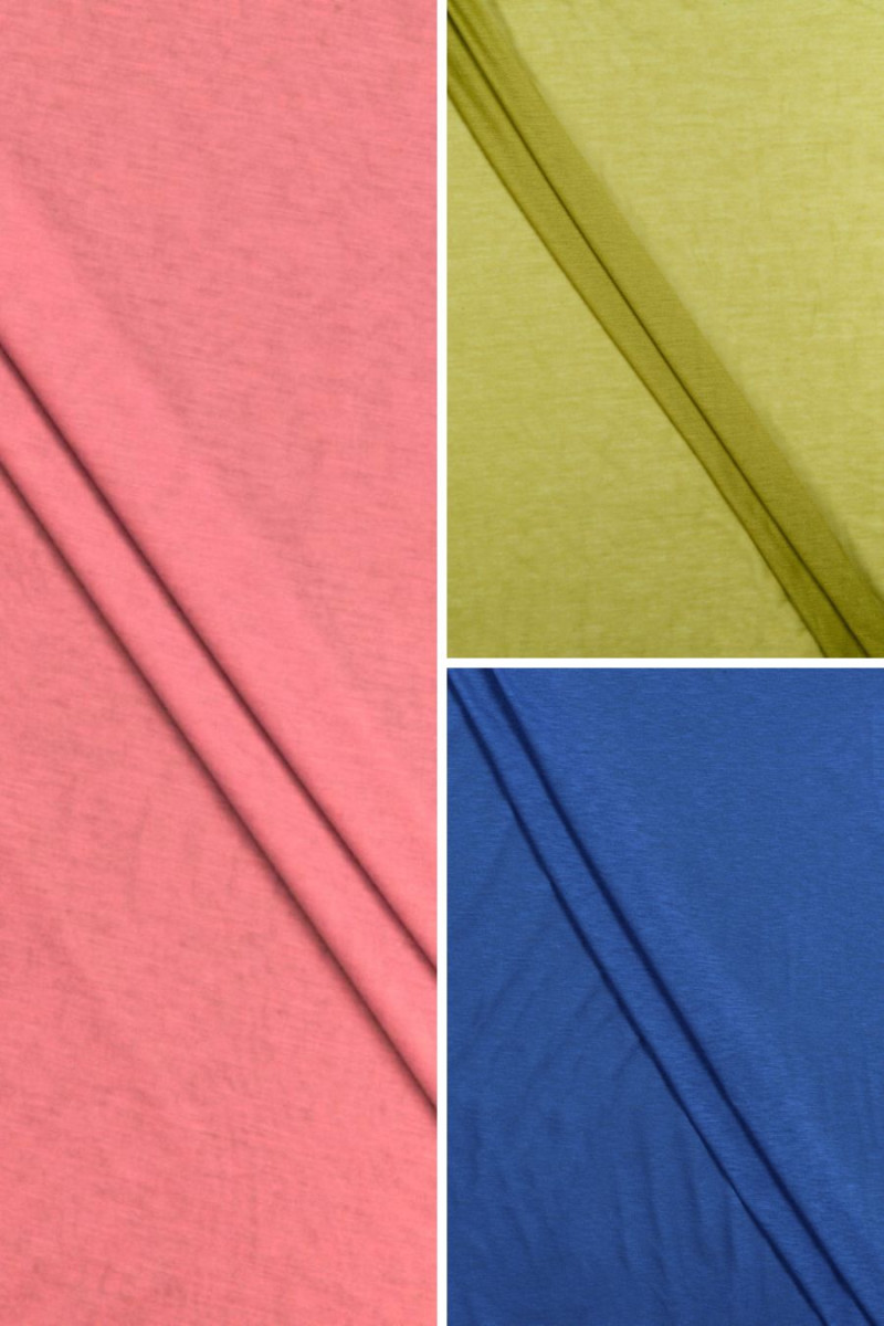 Tessuto a maglia sottile in micromodal - vari colori