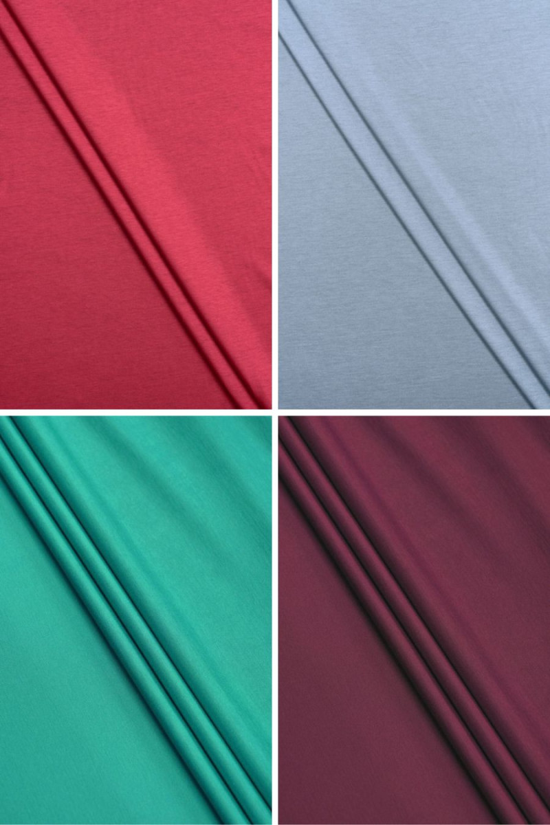 Tissu tricoté en micromodal - différentes couleurs