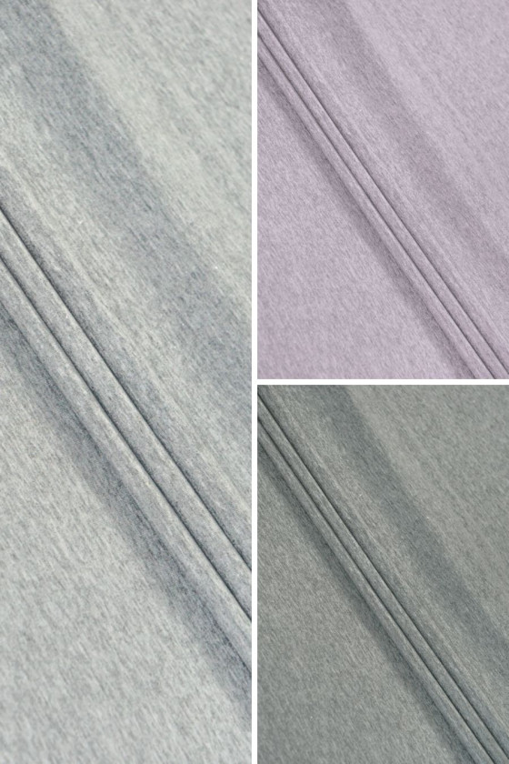 Melange knitted fabric -...