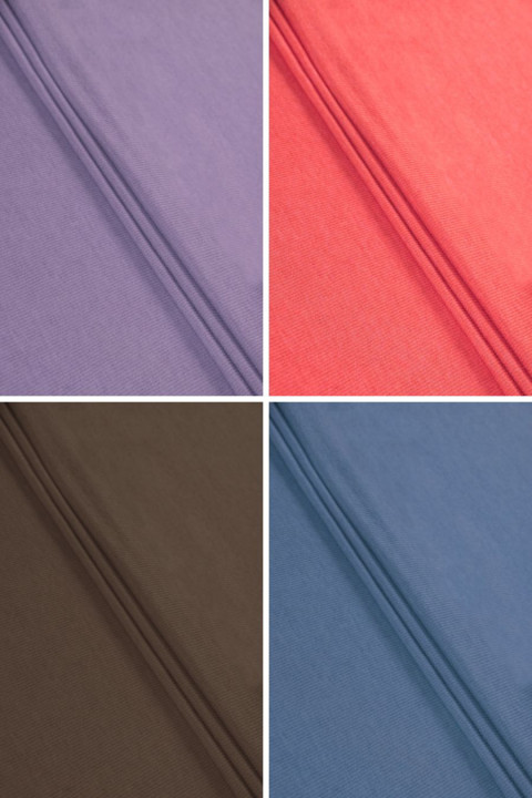 Dzianina prążek - różne kolory