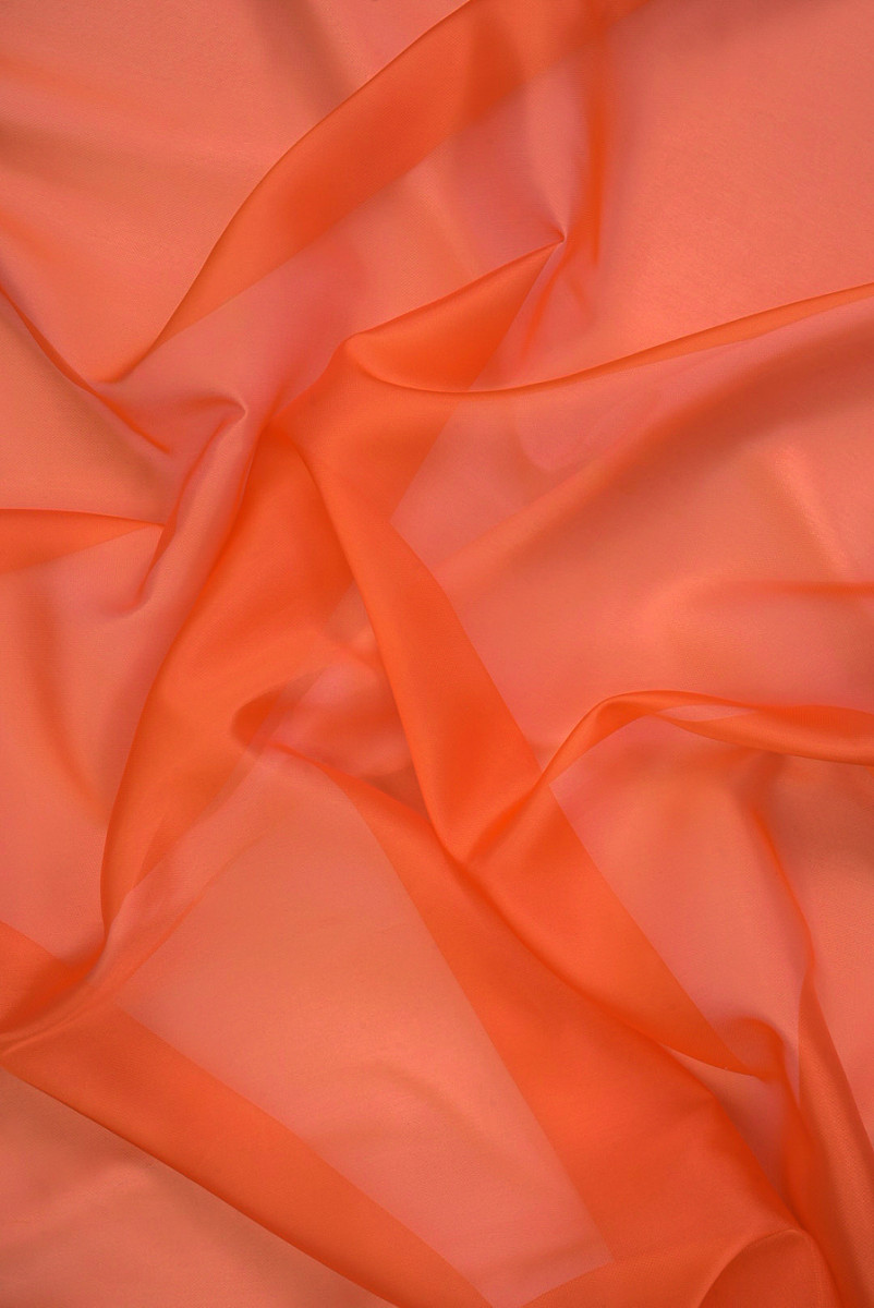 Organza poliestrowa pomarańczowa