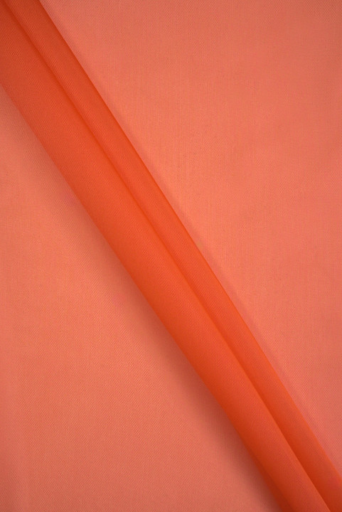 Organza polyesterová oranžová