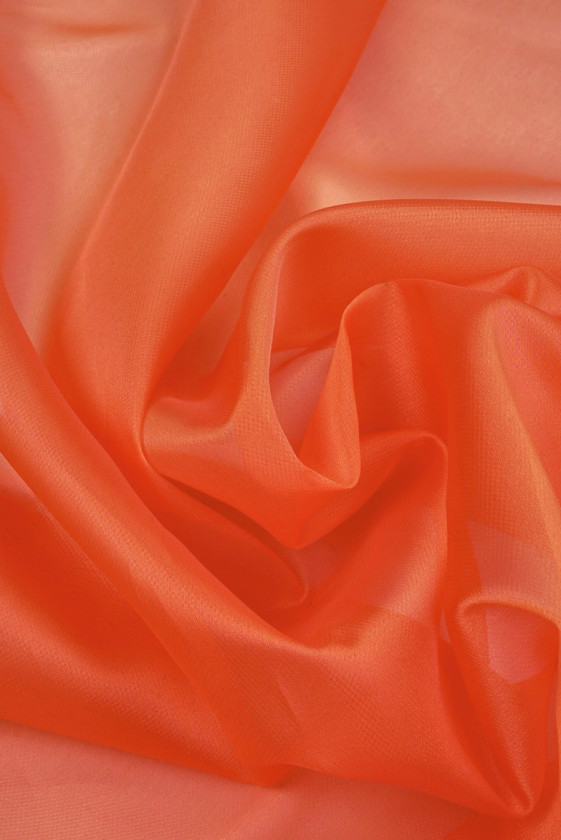 Organza poliestrowa pomarańczowa