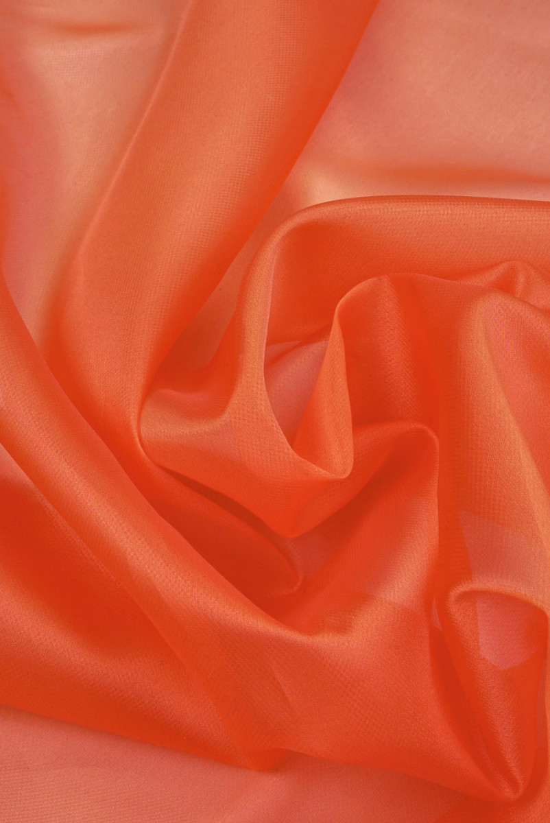Organza polyestergekleurde oranje