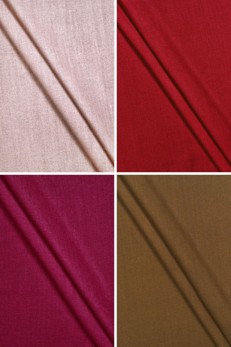 Bourette silk (linen weave) - various colors