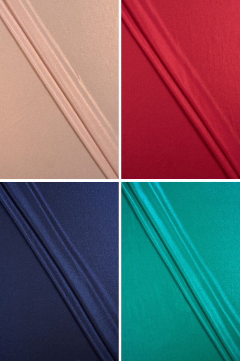 Tejido de poliéster con purpurina - colores