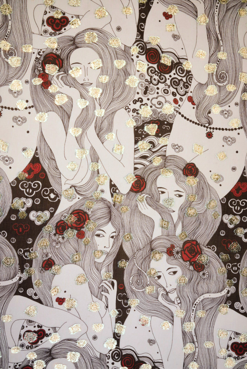 Szyfon jedwabny kreszowany w kobiety