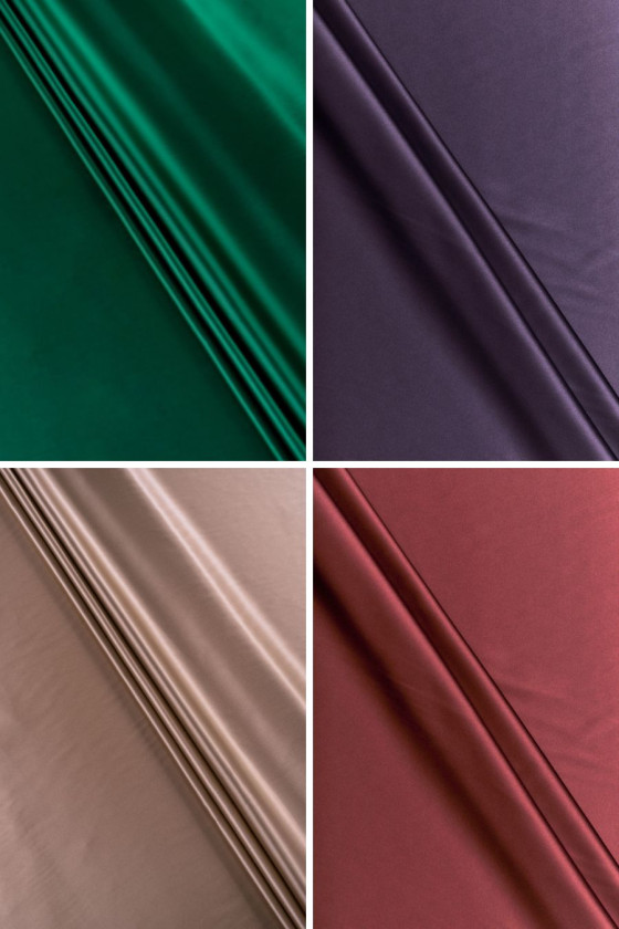 Elastic poliester satin...