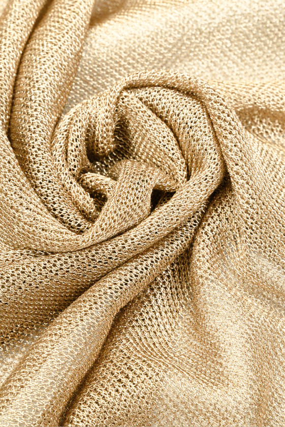 Siatka sweterkowa złota