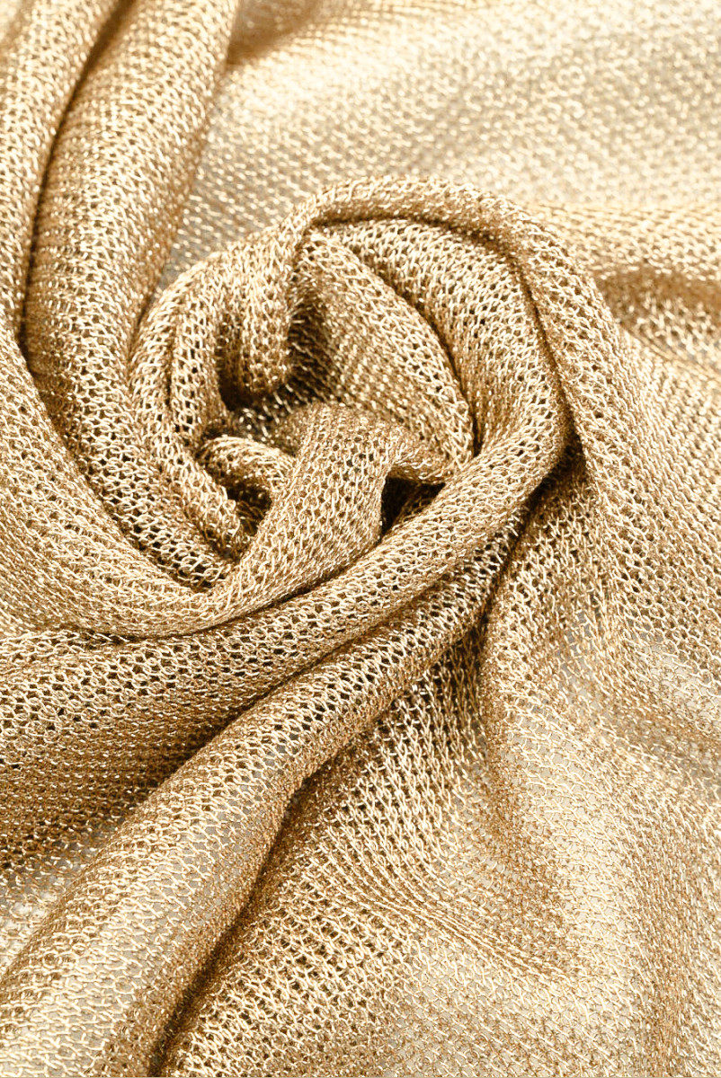 Siatka sweterkowa złota
