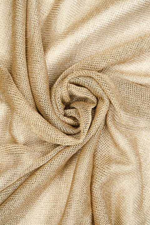 Maille pull dorée