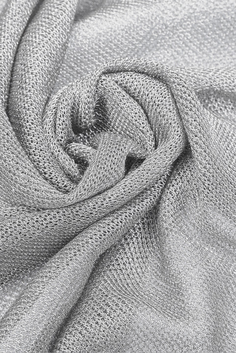 Maille pull argentée