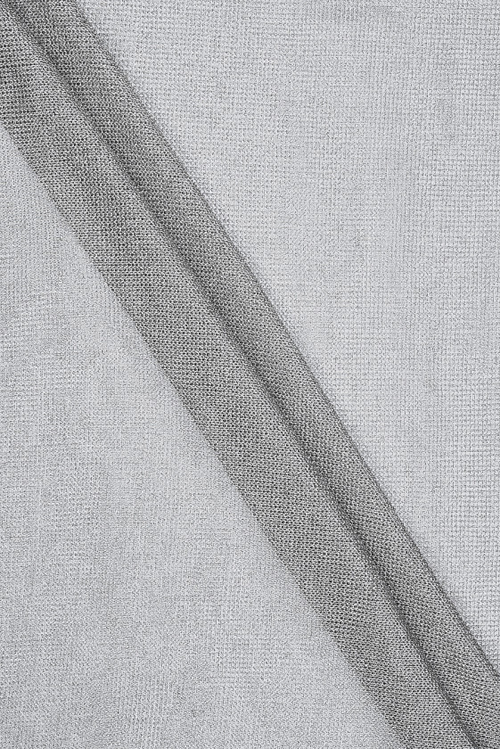 Siatka sweterkowa srebrna