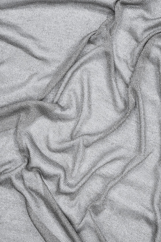 Siatka sweterkowa srebrna