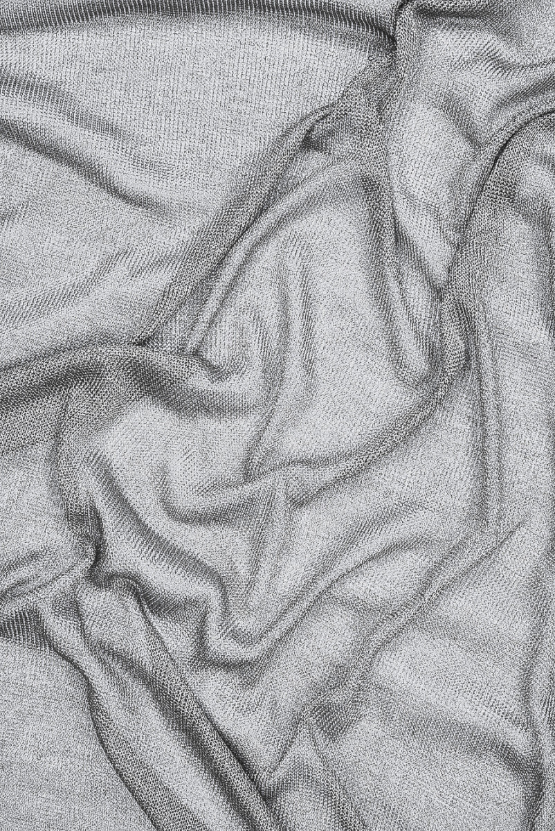 Siatka sweterkowa srebrna