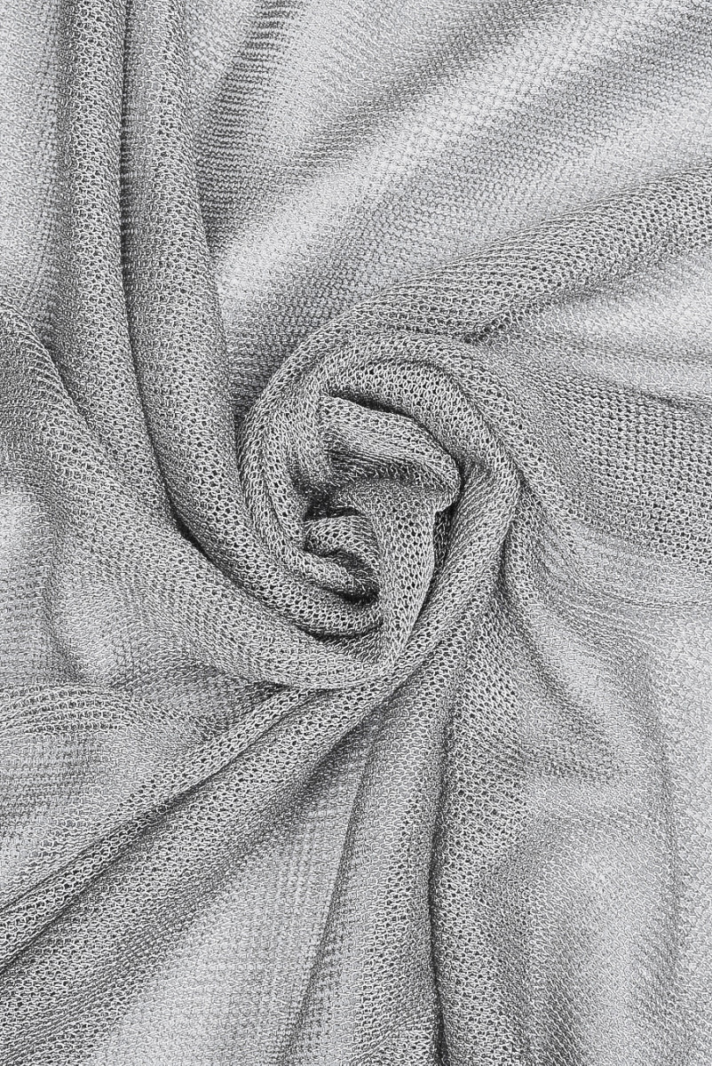 Siatka sweterkowa srebrna