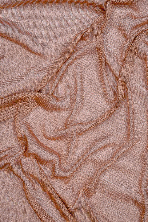 Maille pull cuivrée
